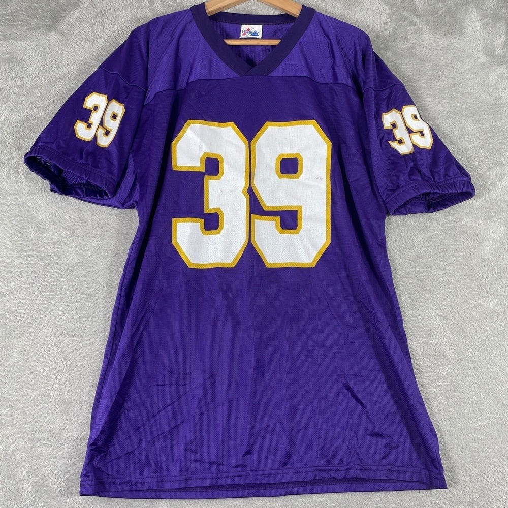 Vintage Y2K Majestic Crown Royal Football Jersey Mens Large Purple